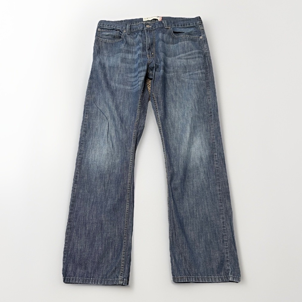 Levi's 514 Slim Straight Men 36X32 Grunge Whiskered Zipper Pocket Y2K